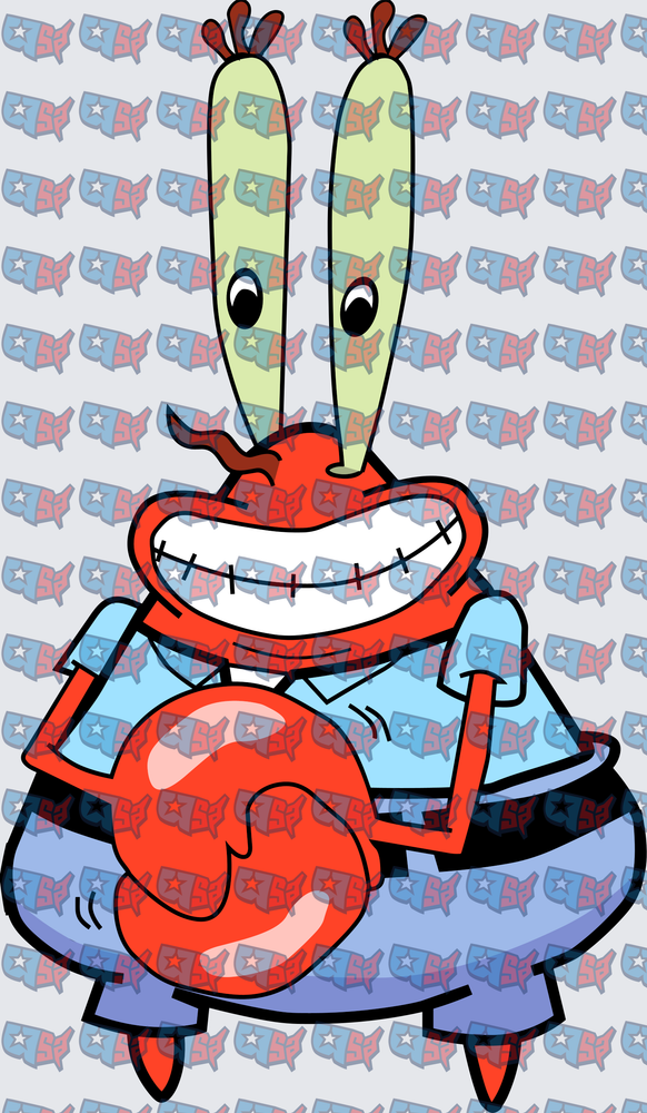 Greedy Red Crab Smiling With Claws (DTF)