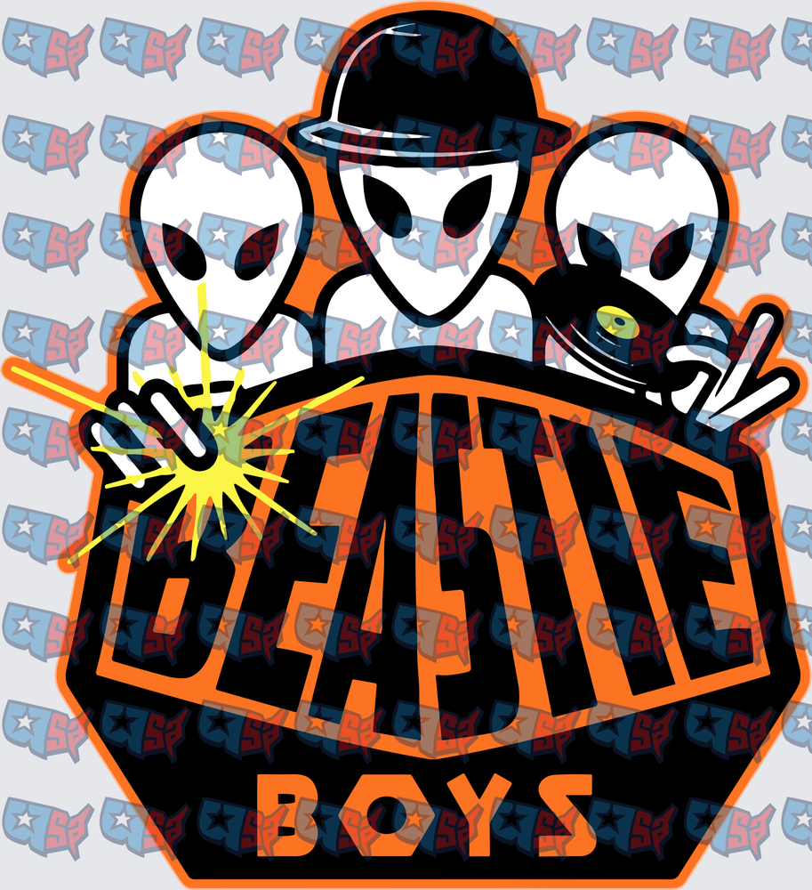 Beastie Boys Alien Trio Hip Hop Band Logo (DTF)