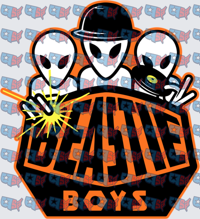 Beastie Boys Alien Trio Hip Hop Band Logo (DTF)