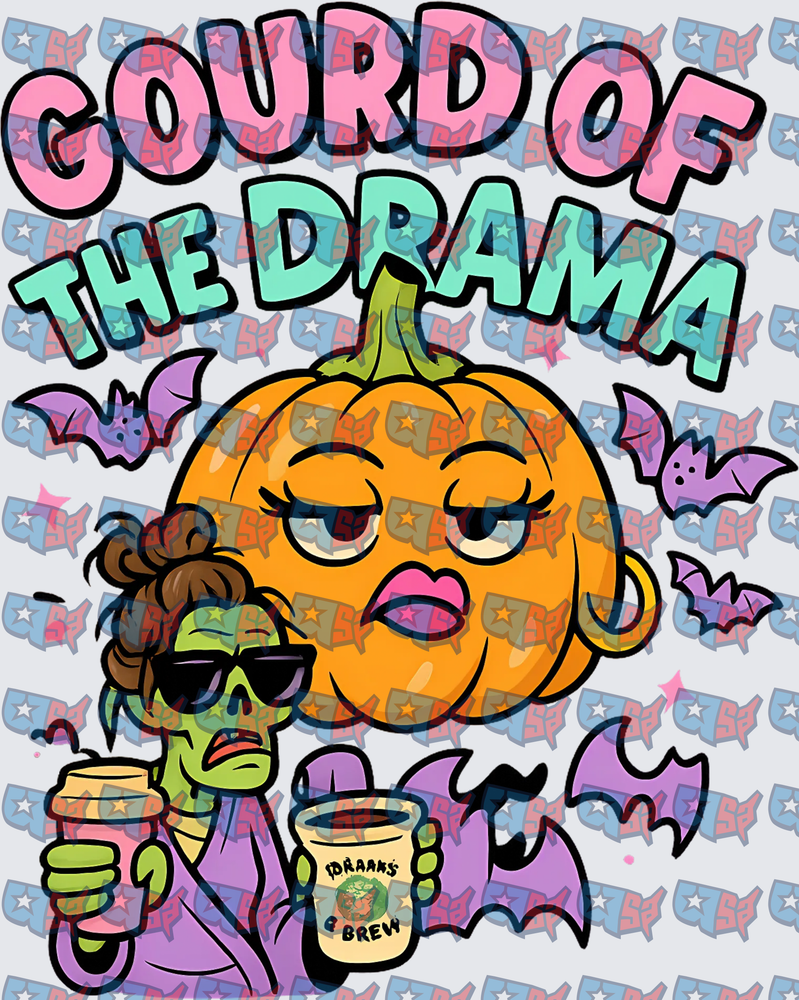 Gourd Of The Drama Halloween Pumpkin Zombie (DTF)