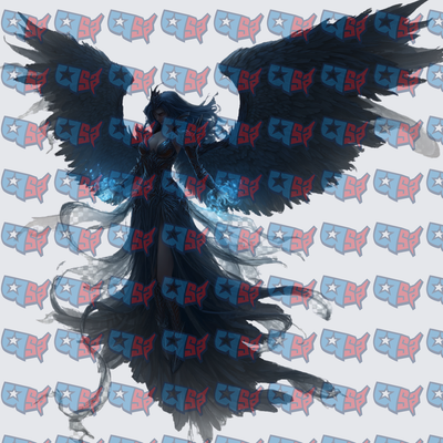 Dark Winged Sorceress With Blue Flame (DTF)
