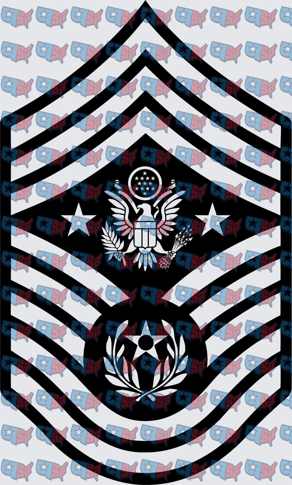 US Air Force Chief Master Sergeant Rank Insignia (DTF)
