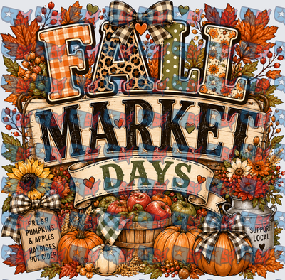 Fall Market Days Pumpkins Apples Harvest (DTF)