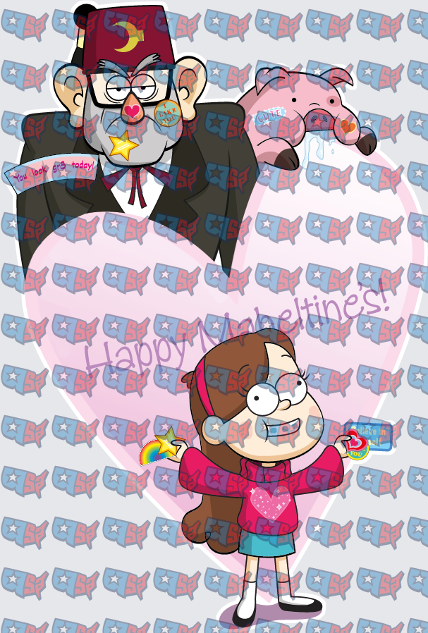Gravity Falls Mabel Grunkle Stan Valentine's Day (DTF)