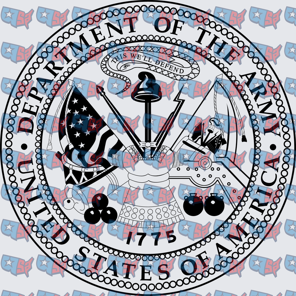 Department of the Army Official Seal 1775 (DTF)