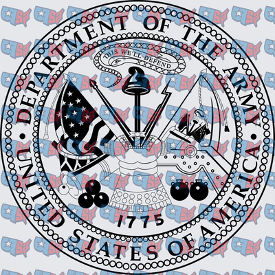 Department of the Army Official Seal 1775 (DTF)