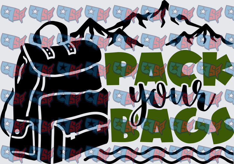 Pack Your Bags Hiking Backpack Mountain Adventure (DTF)