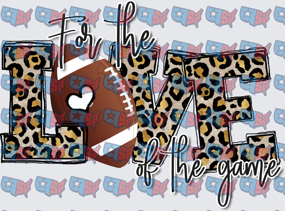 For The Love Of The Game Leopard Football (DTF)