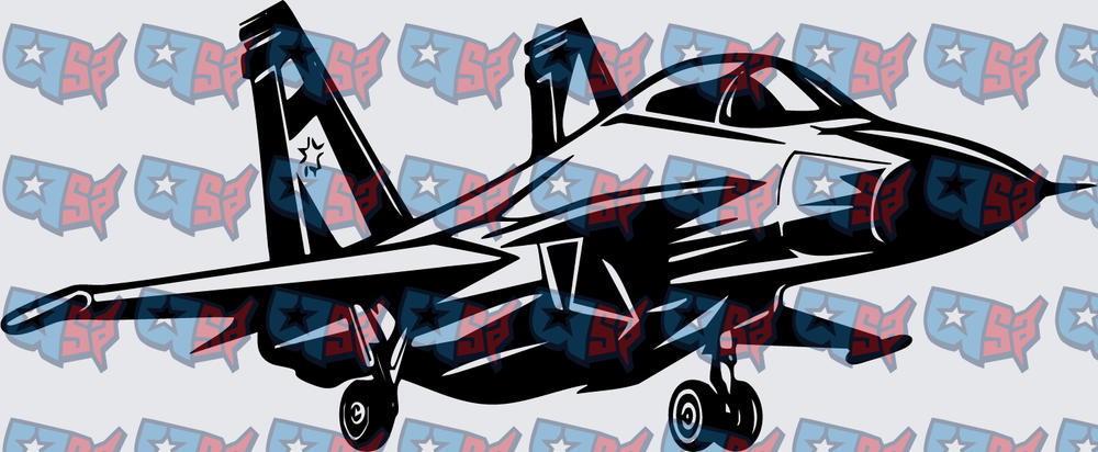 Military Fighter Jet Landing Gear Down (DTF)