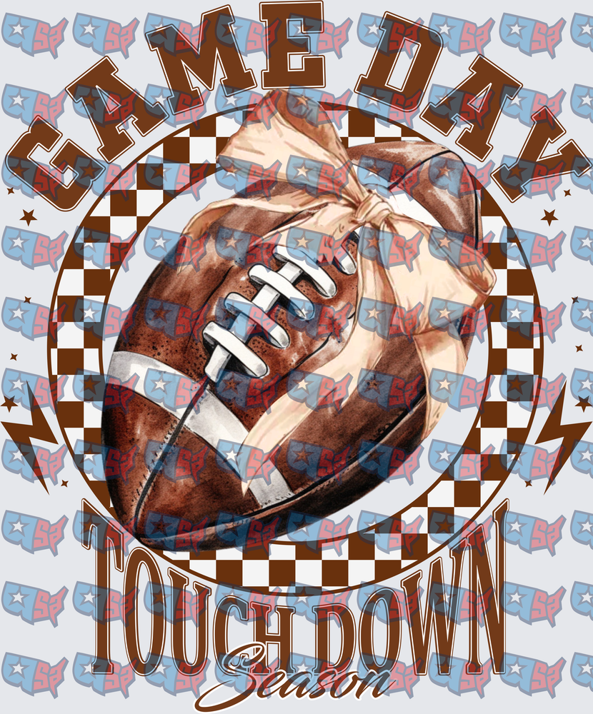 Game Day Touchdown Season Football Bow Checker (DTF)
