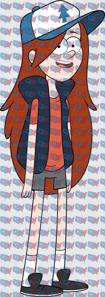 Gravity Falls Girl With Pine Tree Hat (DTF)