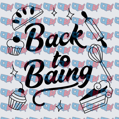 Back To Baking Cupcake Whisk Rolling Pin (DTF)