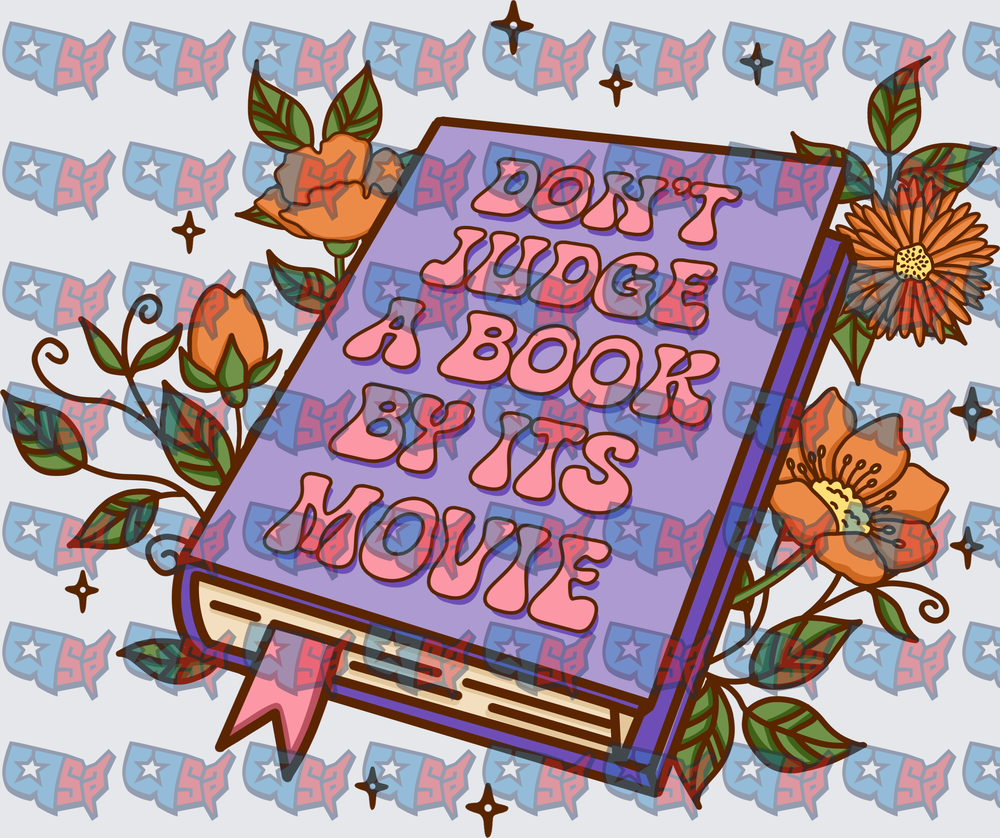 Don't Judge A Book By Its Movie Floral Book (DTF)