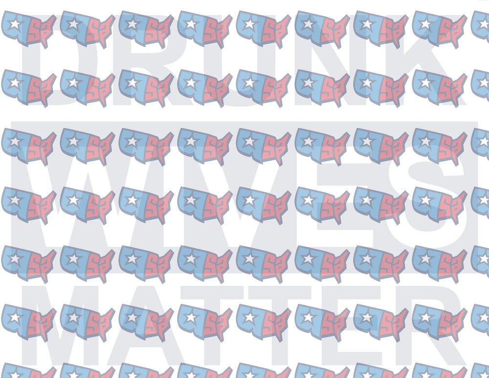 Drunk Wives Matter USA Map Pattern (DTF)