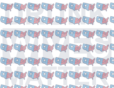 Drunk Wives Matter USA Map Pattern (DTF)