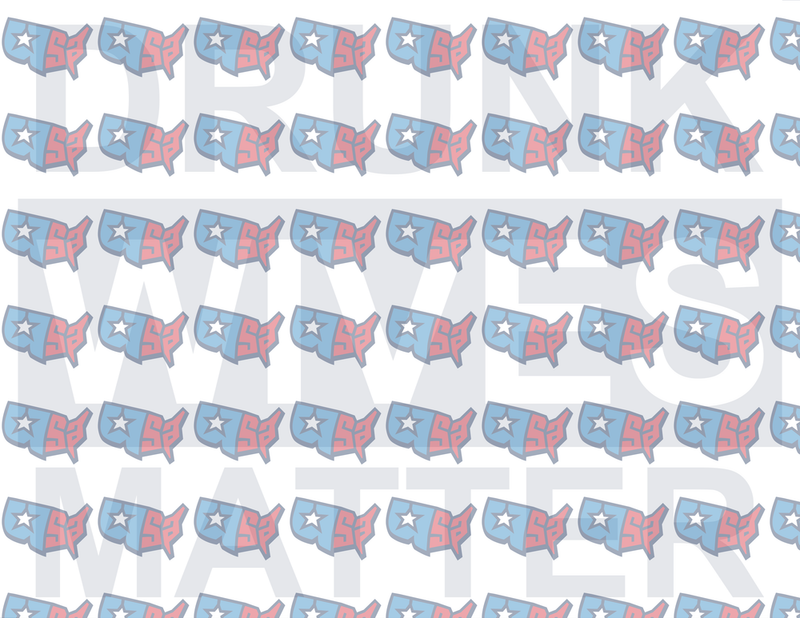 Drunk Wives Matter USA Map Pattern (DTF)