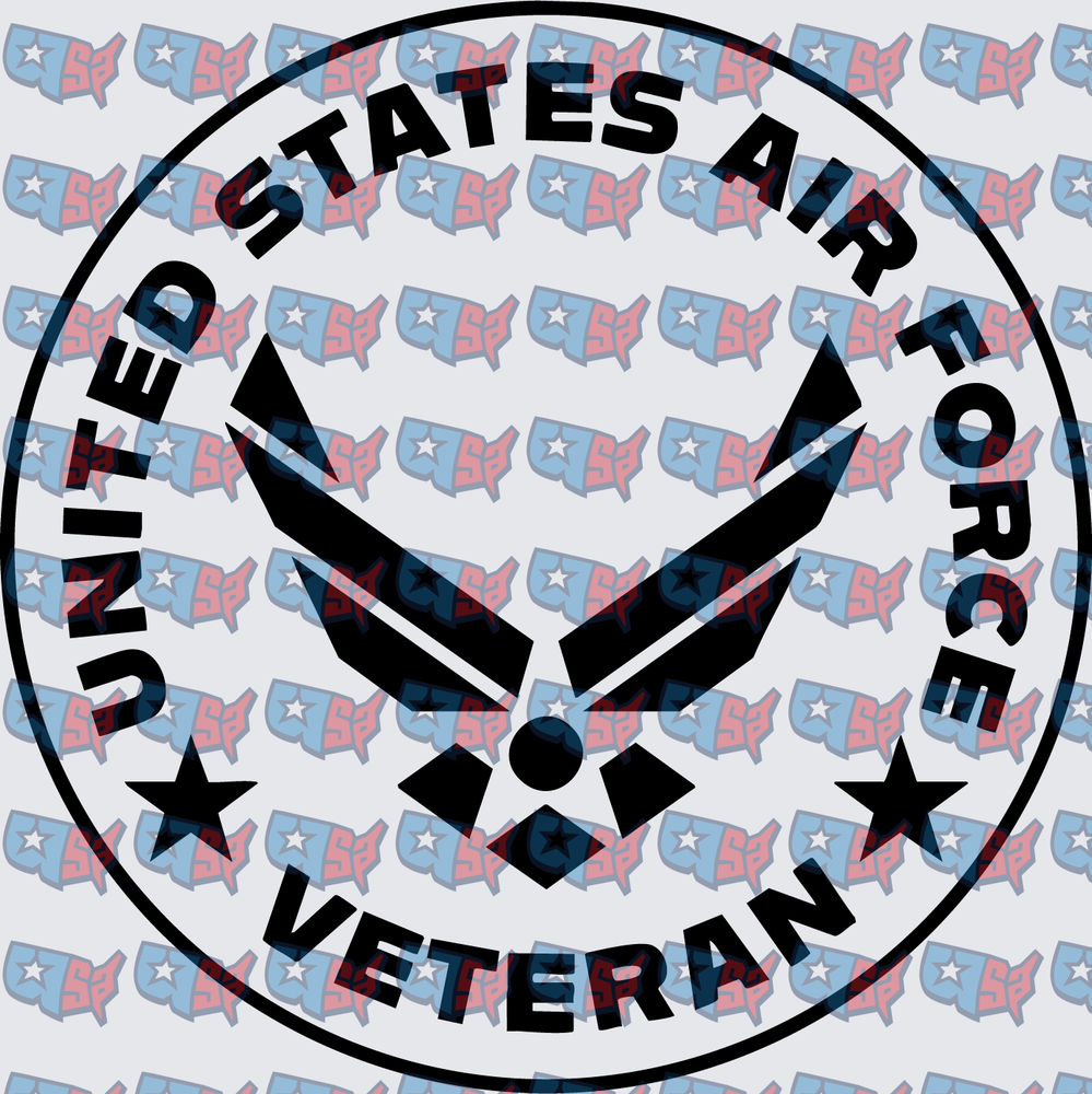United States Air Force Veteran Circle Emblem (DTF)