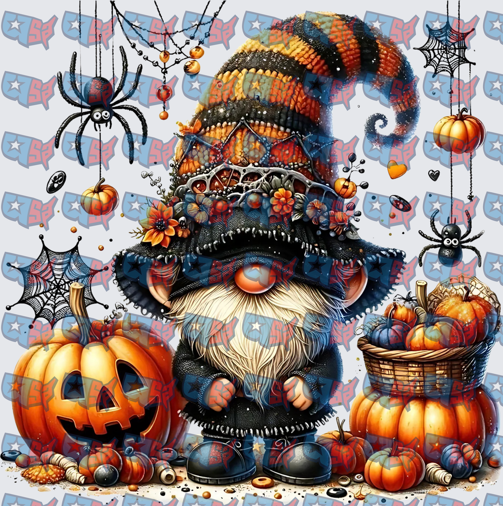 Halloween Gnome Pumpkins Spiders Spooky Fall (DTF)
