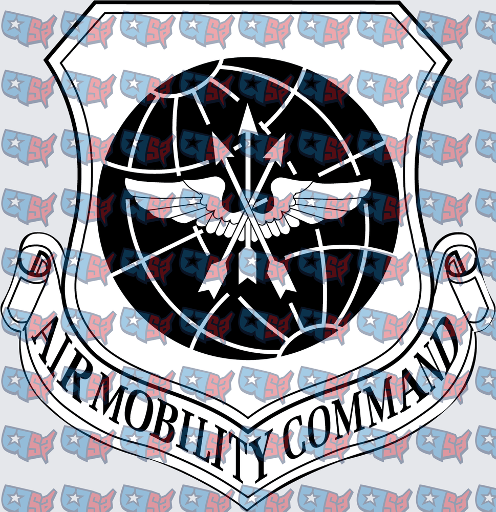 Air Mobility Command Military Shield Badge Emblem (DTF)