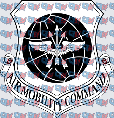 Air Mobility Command Military Shield Badge Emblem (DTF)