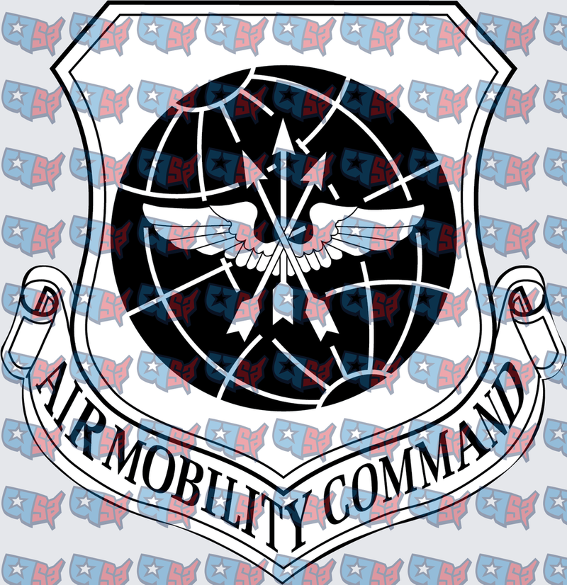 Air Mobility Command Military Shield Badge Emblem (DTF)