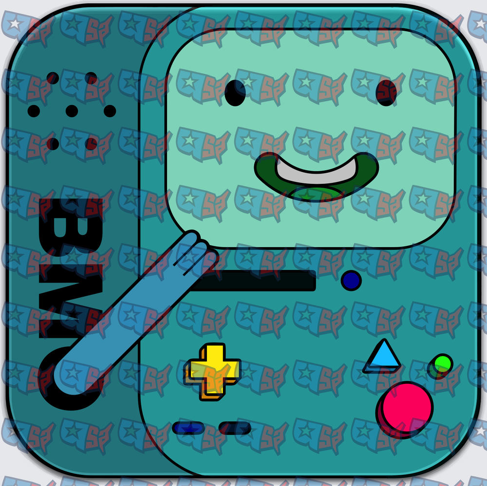 Cute Teal Gaming Console Robot Character (DTF)