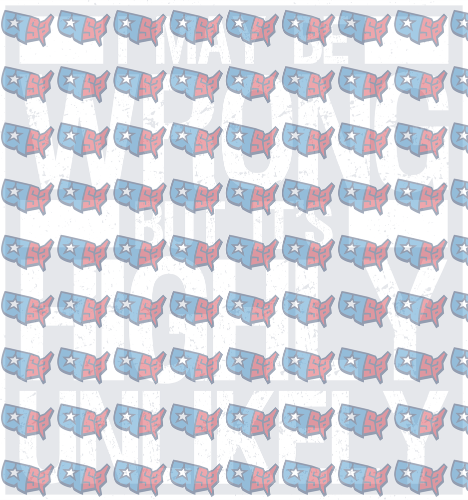 I May Be Wrong But It's Highly Unlikely USA Map Pattern (DTF)