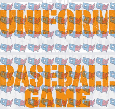 If My Uniform Doesn't Get Me Baseball Game (DTF)