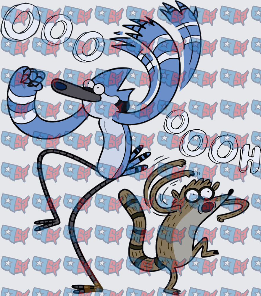 Blue Jay and Raccoon Saying Oooooh (DTF)