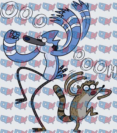 Blue Jay and Raccoon Saying Oooooh (DTF)