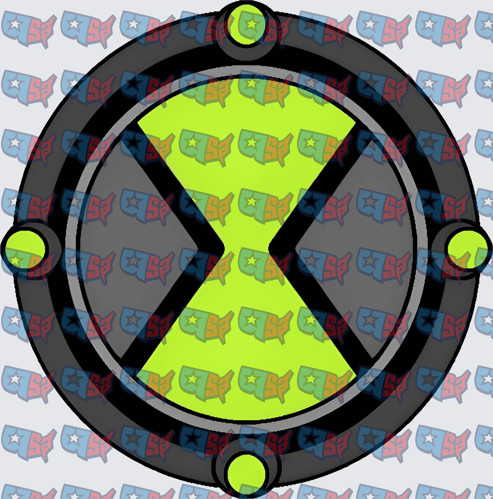 Alien Hero Omnitrix Watch Symbol Green Hourglass (DTF)