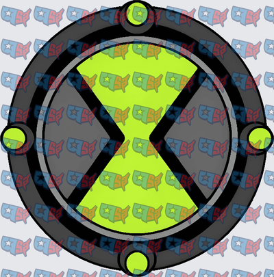 Alien Hero Omnitrix Watch Symbol Green Hourglass (DTF)