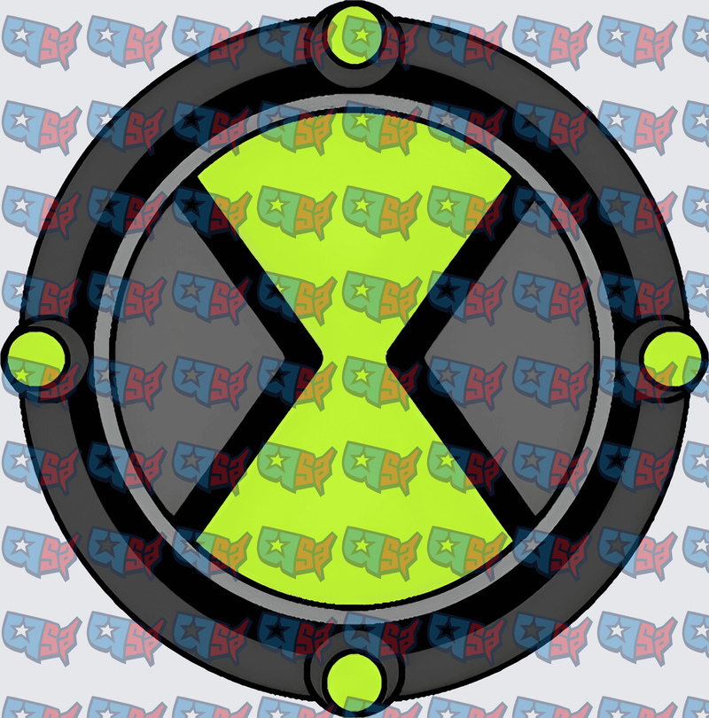 Alien Hero Omnitrix Watch Symbol Green Hourglass (DTF)