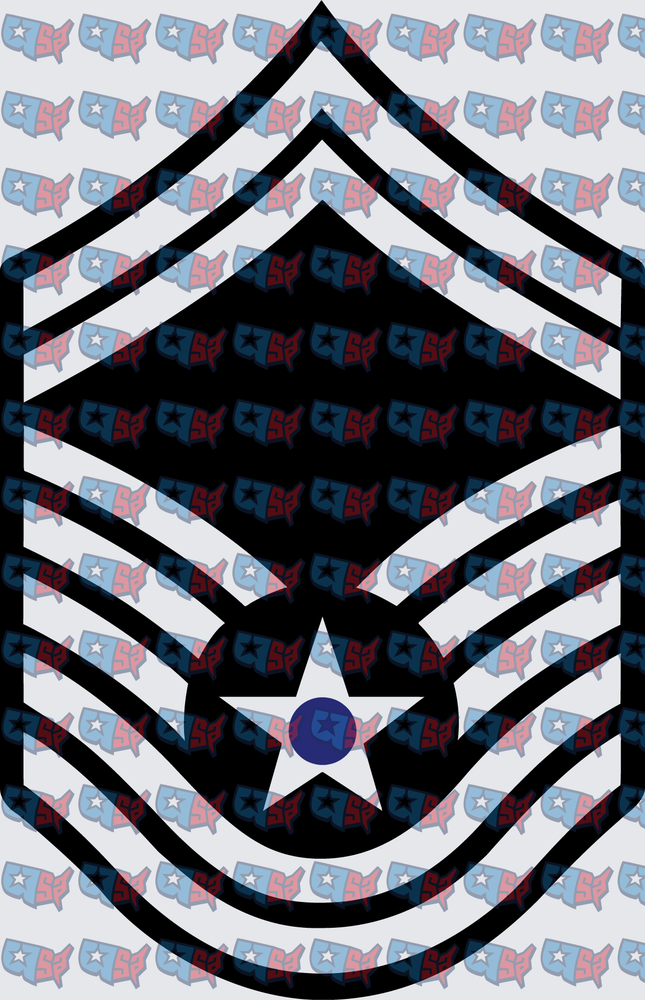 US Air Force Command Chief Master Sergeant Rank Insignia (DTF)