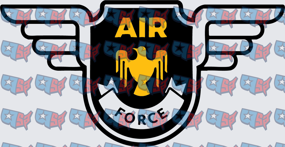 Air Force Eagle Wings Military Shield Badge (DTF)