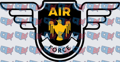 Air Force Eagle Wings Military Shield Badge (DTF)