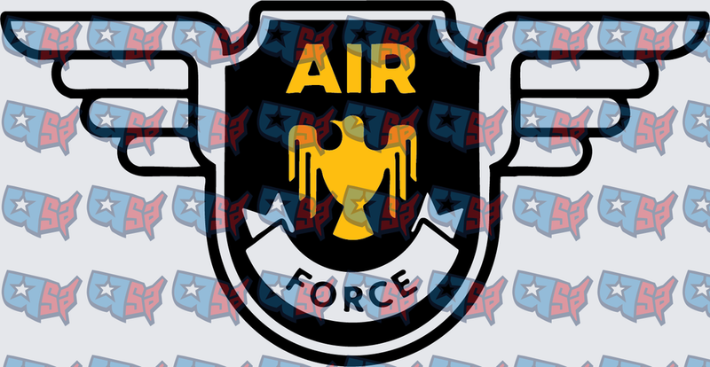 Air Force Eagle Wings Military Shield Badge (DTF)