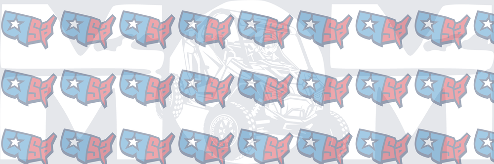 USA Map Star Patriotic Red White Blue Logo (DTF)