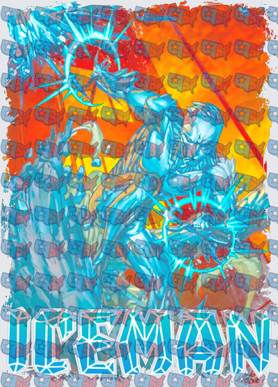 Iceman Marvel X-Men Ice Powers Comic Art (DTF)