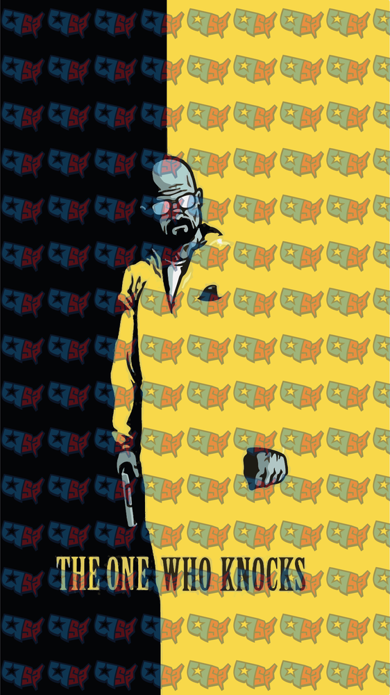 The One Who Knocks Heisenberg Yellow Split Design (DTF)