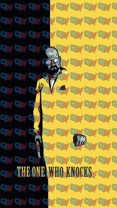 The One Who Knocks Heisenberg Yellow Split Design (DTF)
