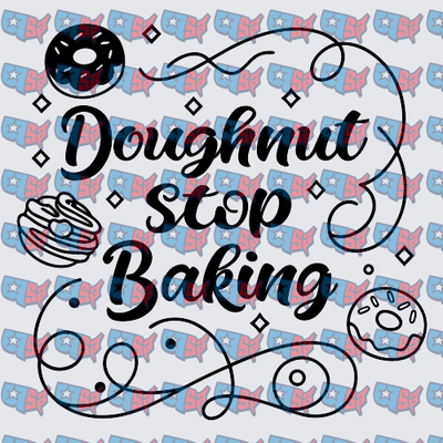 Doughnut Stop Baking Swirl Donut Design (DTF)