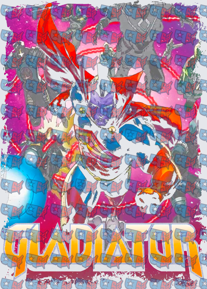 Gladiator Marvel Cosmic Superhero Comic Art (DTF)