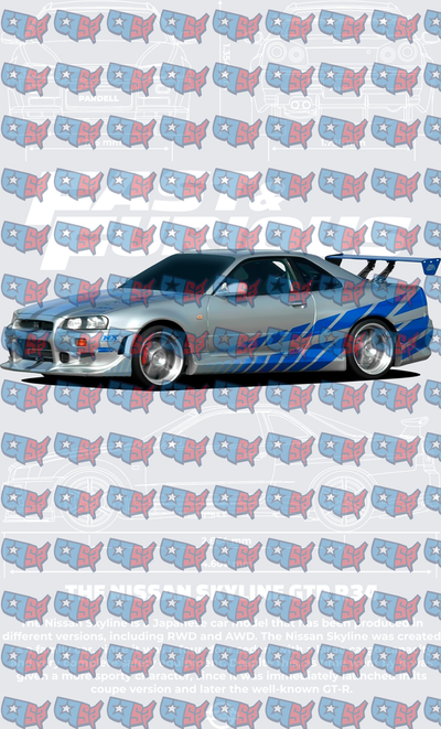 Fast and Furious R34 Skyline GT-R Blueprint (DTF)