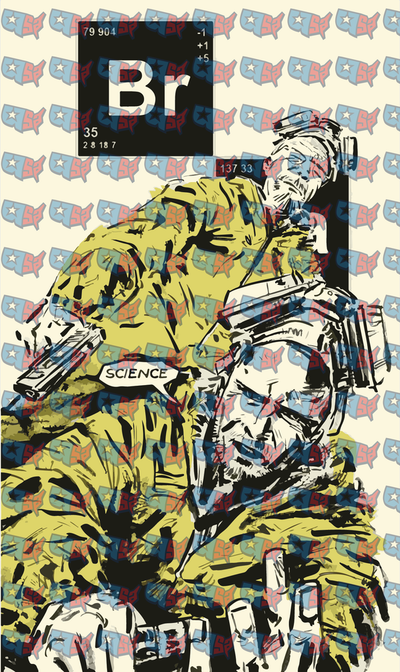 Breaking Bad Walter Jesse Science Br Element Art (DTF)