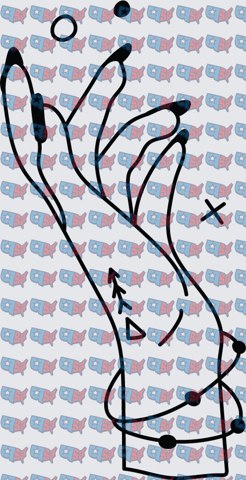 Football Play Diagram Hand Outline (DTF)