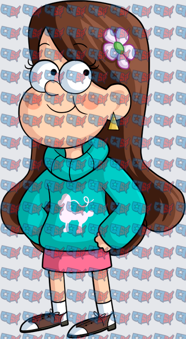 Smiling Girl With Glasses Teal Poodle Sweater (DTF)