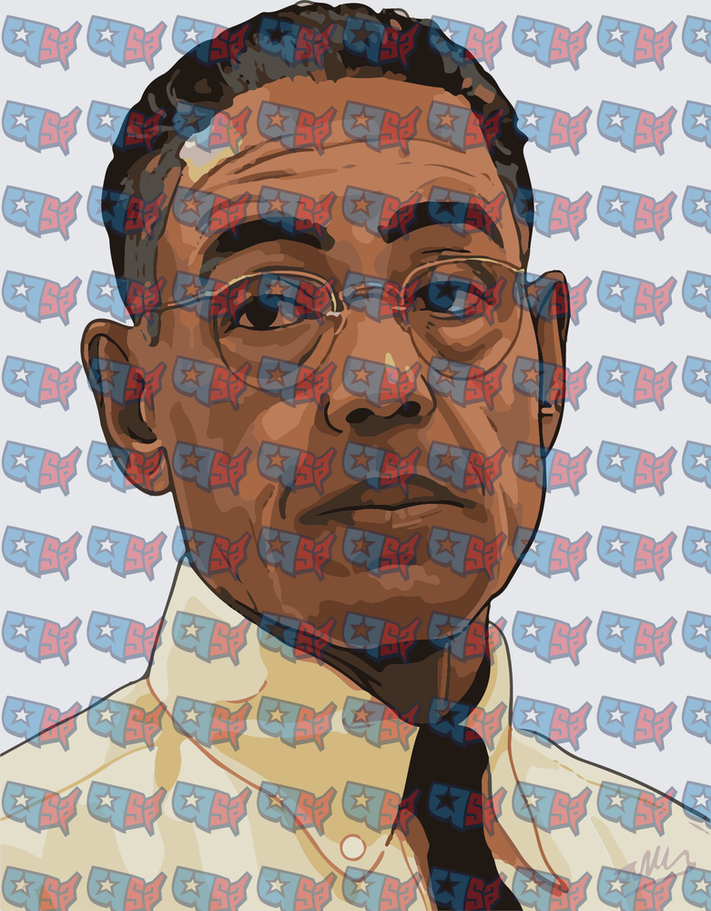 Serious Man With Glasses Pop Art Portrait (DTF)