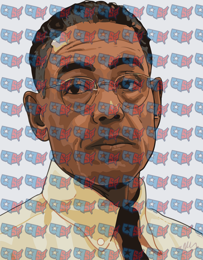 Serious Man With Glasses Pop Art Portrait (DTF)