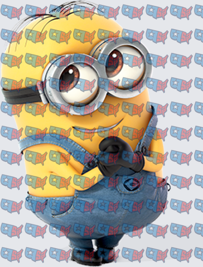 Smiling Yellow Minion With Goggles And Overalls (DTF)